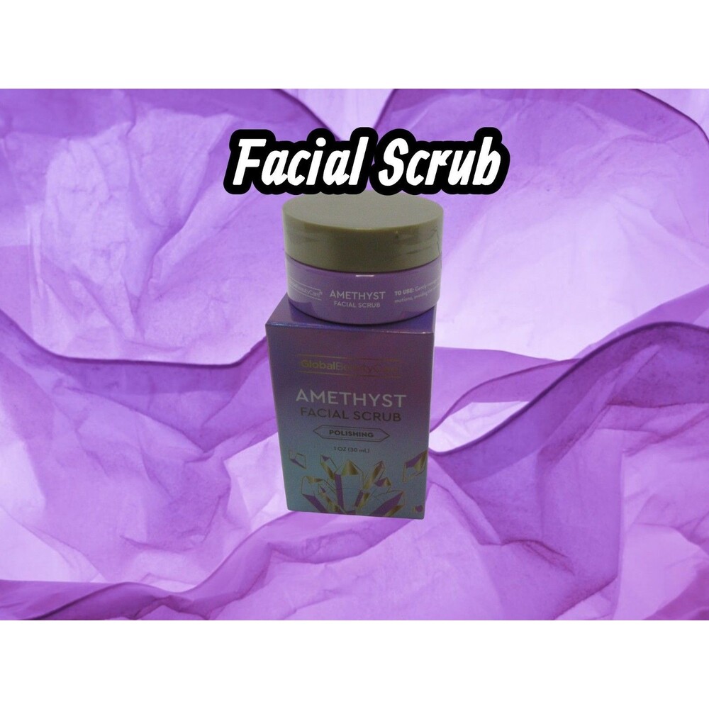 Global Beauty Care Amethyst Facial Scrub Polishing 1oz New
